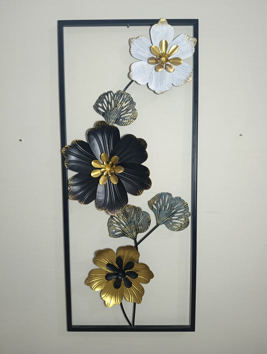 3D Metal Floral Wall Art Frame